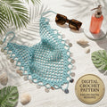 Sequin Mesh Hair Bandana | Beginner Crochet Pattern PDF