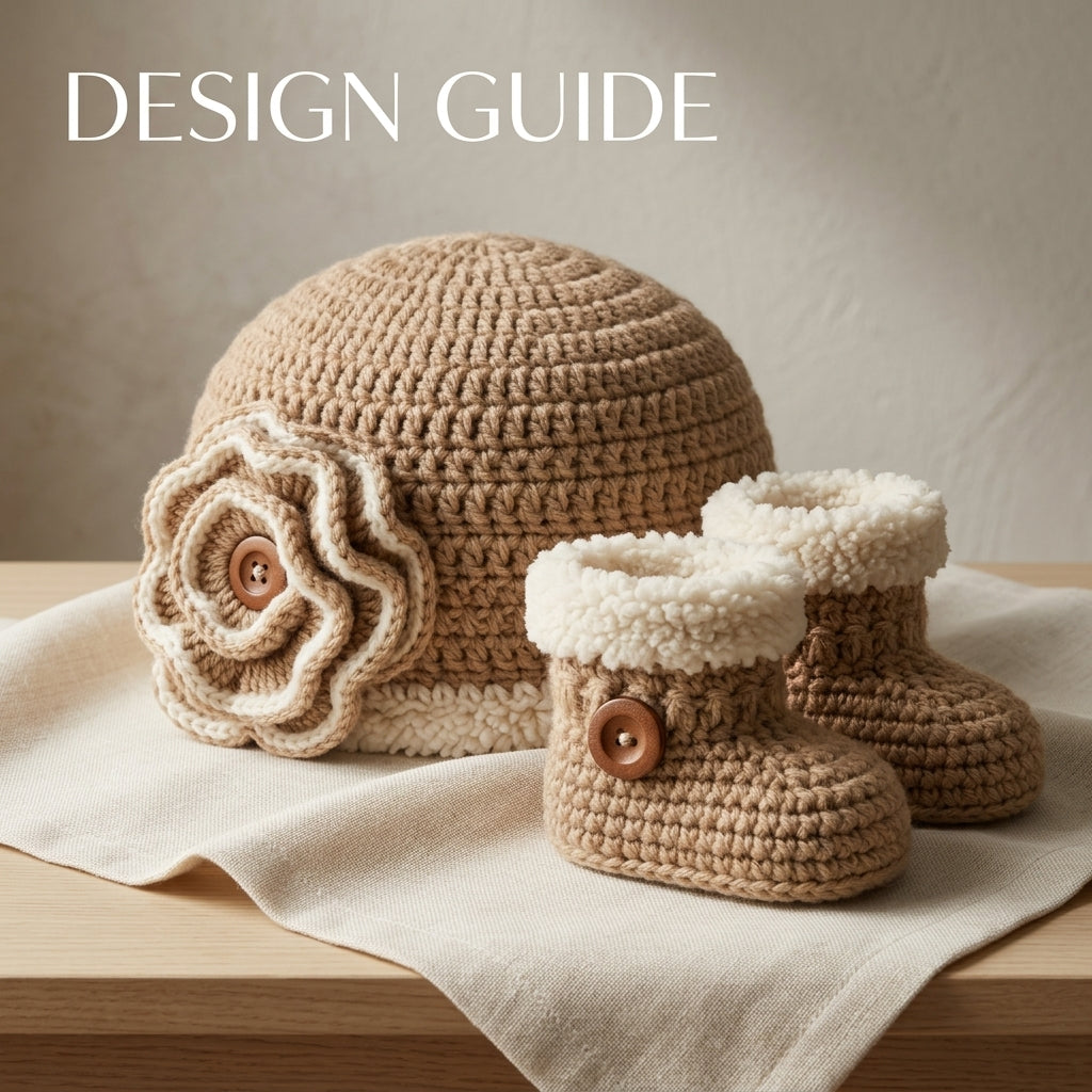 Sweater Bootie Hat Baby Sweater | Crochet Pattern PDF