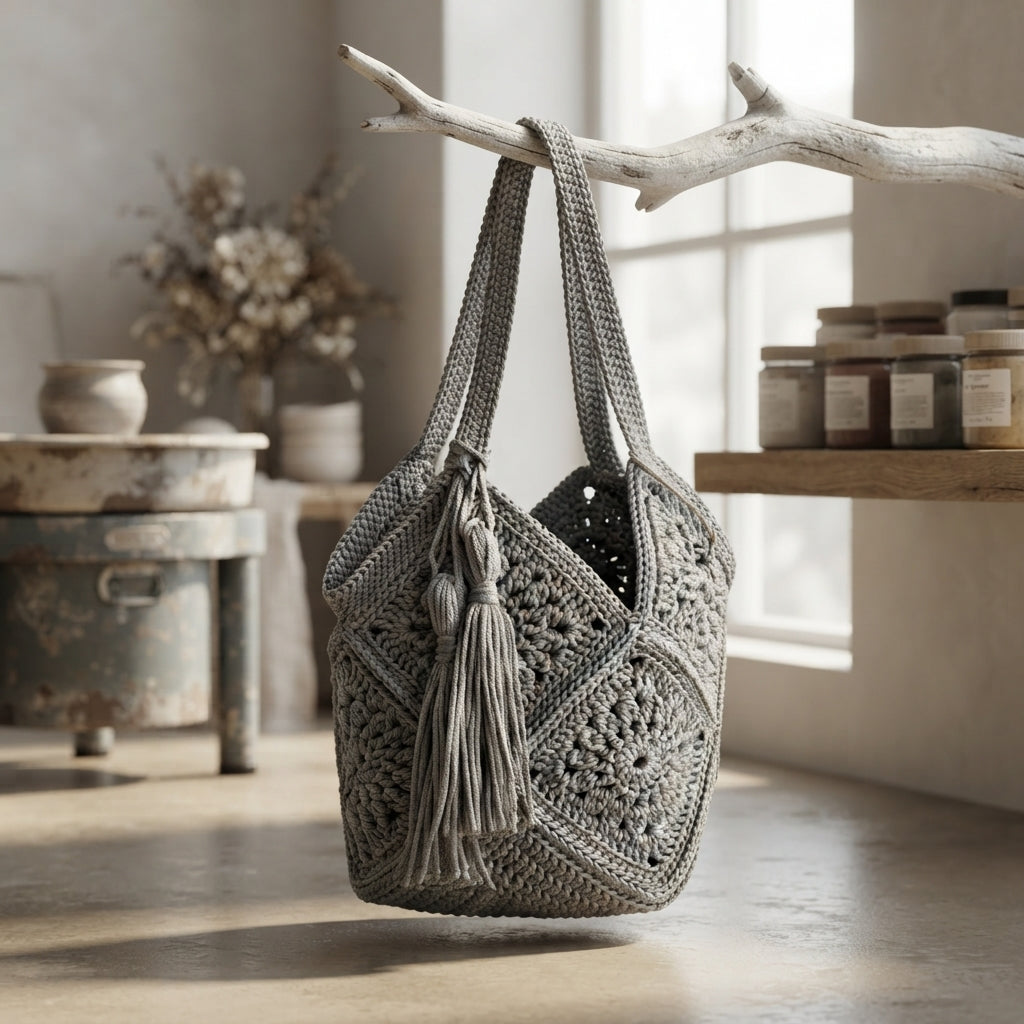 Granny Square Granny Square Market Bag | Crochet Pattern PDF