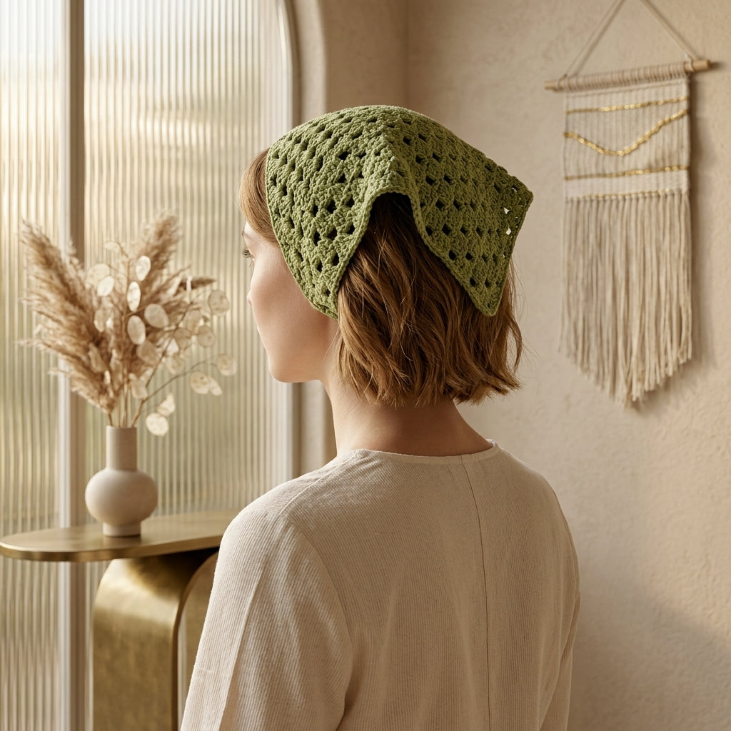 Boho Triangle Head Wrap | Summer Crochet Pattern PDF