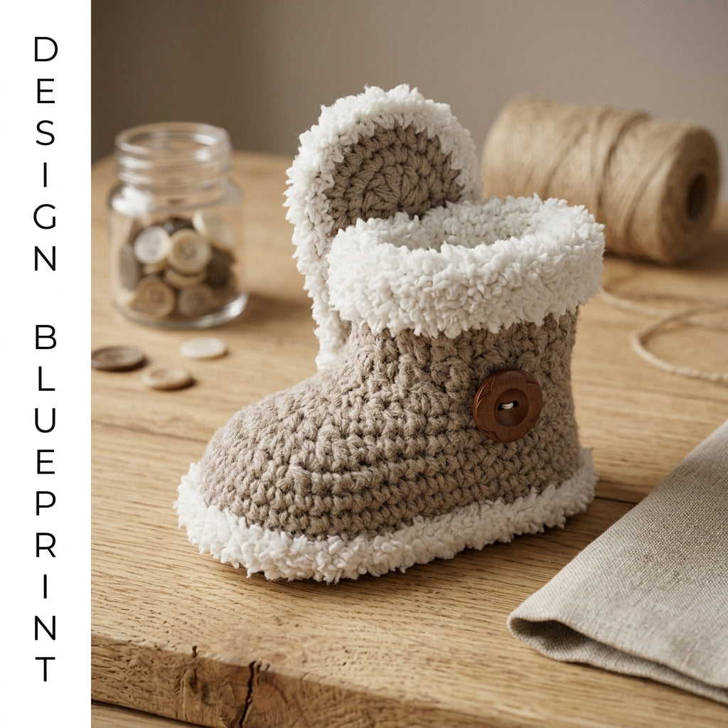 Sweater Bootie Hat Baby Sweater | Crochet Pattern PDF