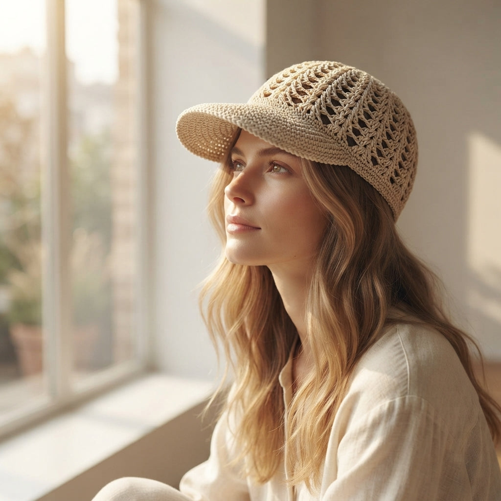 Stunning Sun Visor | Beach Crochet PDF — Design 8