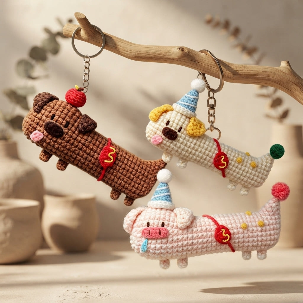 Delightful Bag Charm Mini | Amigurumi Keychain PDF