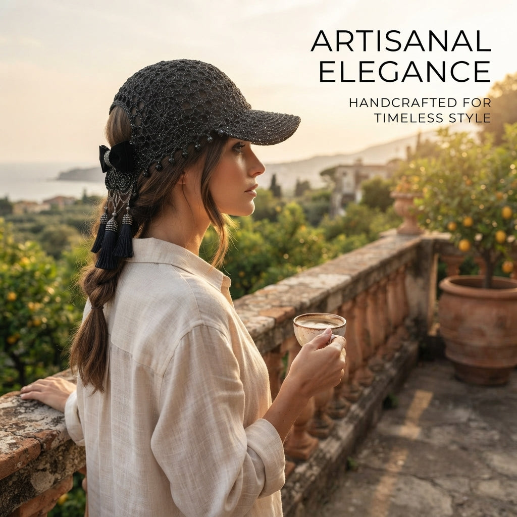 Elegant Floral Visor | Crochet Pattern PDF