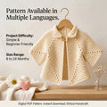 Star Stitch Baby Cardigan | Crochet Pattern PDF