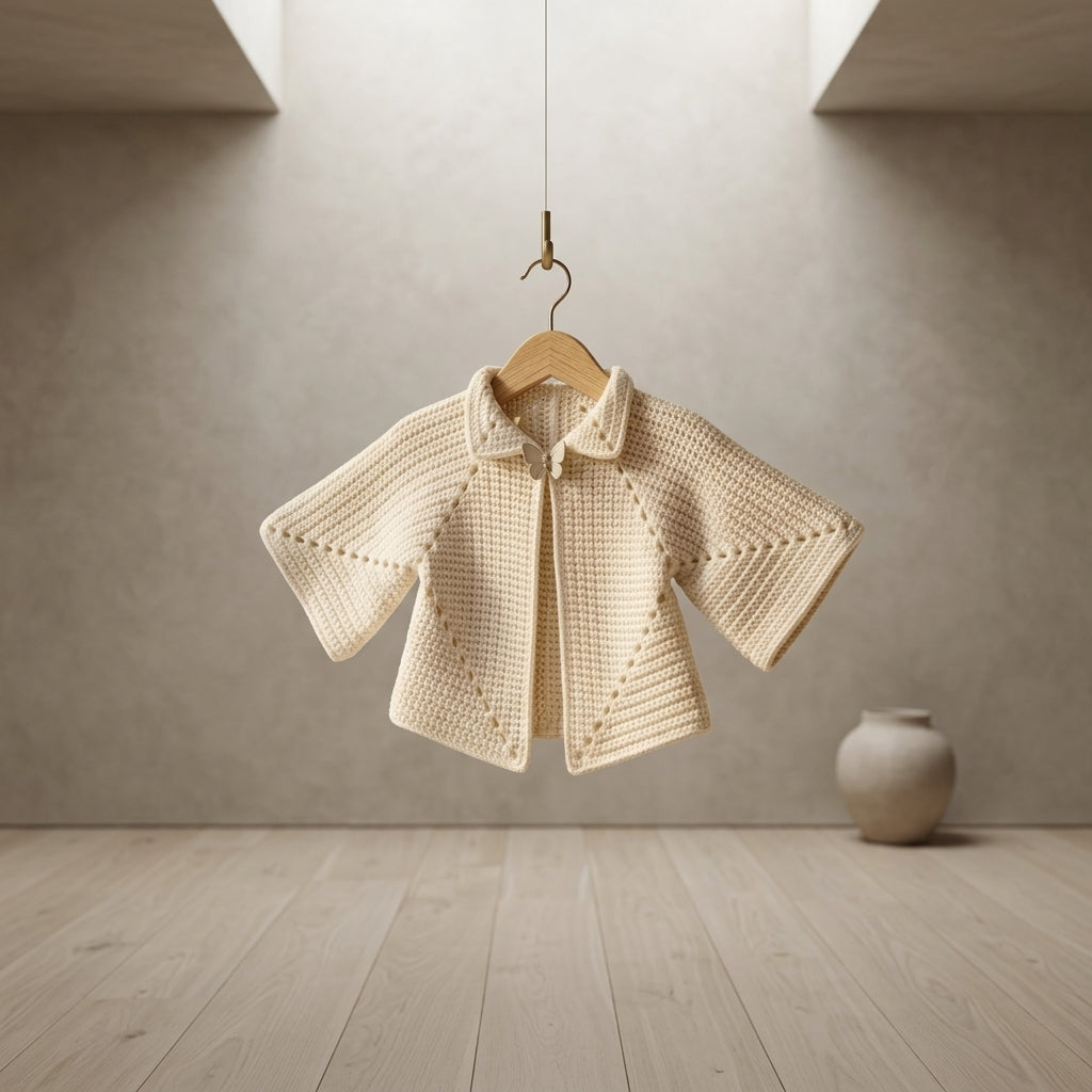 Star Stitch Baby Cardigan | Crochet Pattern PDF