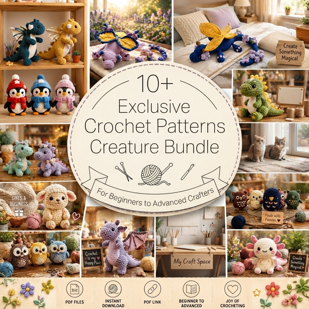 Mega Amigurumi Collection V2 | 10+ Crochet Patterns PDF