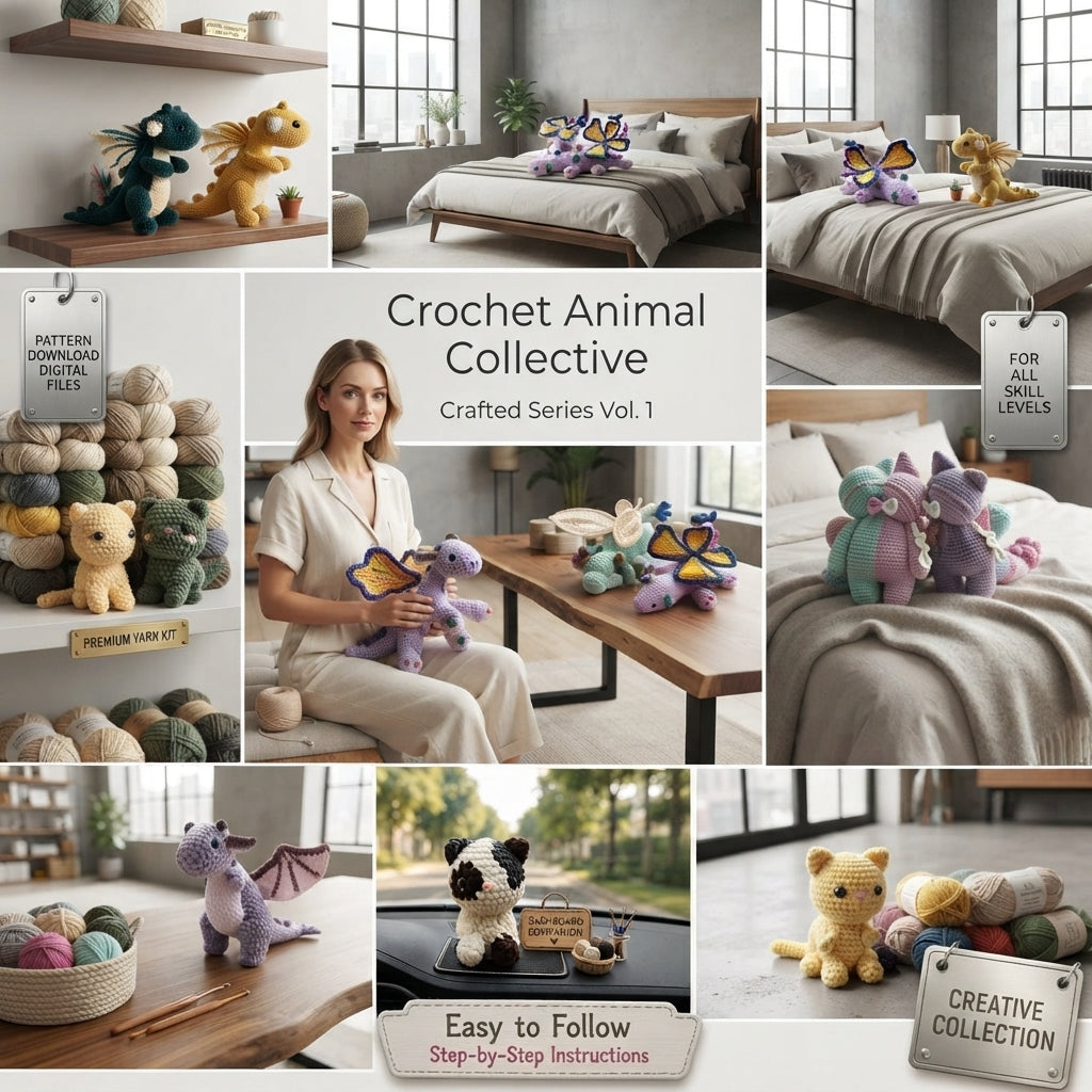 Mega Amigurumi Collection V2 | 10+ Crochet Patterns PDF