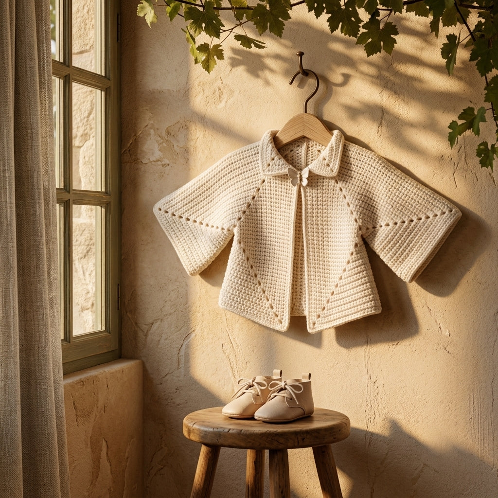Star Stitch Baby Cardigan | Crochet Pattern PDF