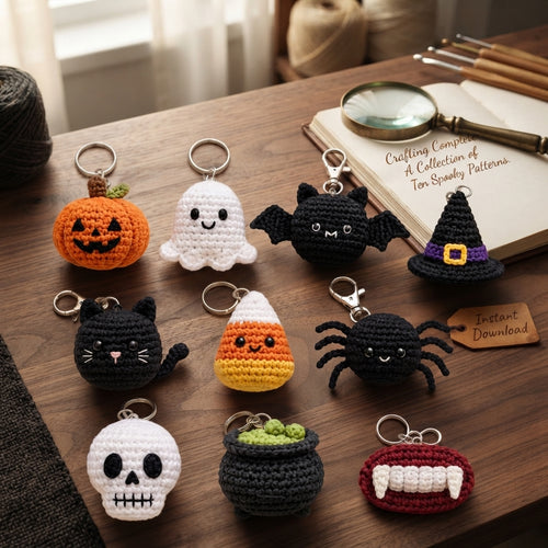 10+ Adorable Keychain Patterns | Crochet PDF Set