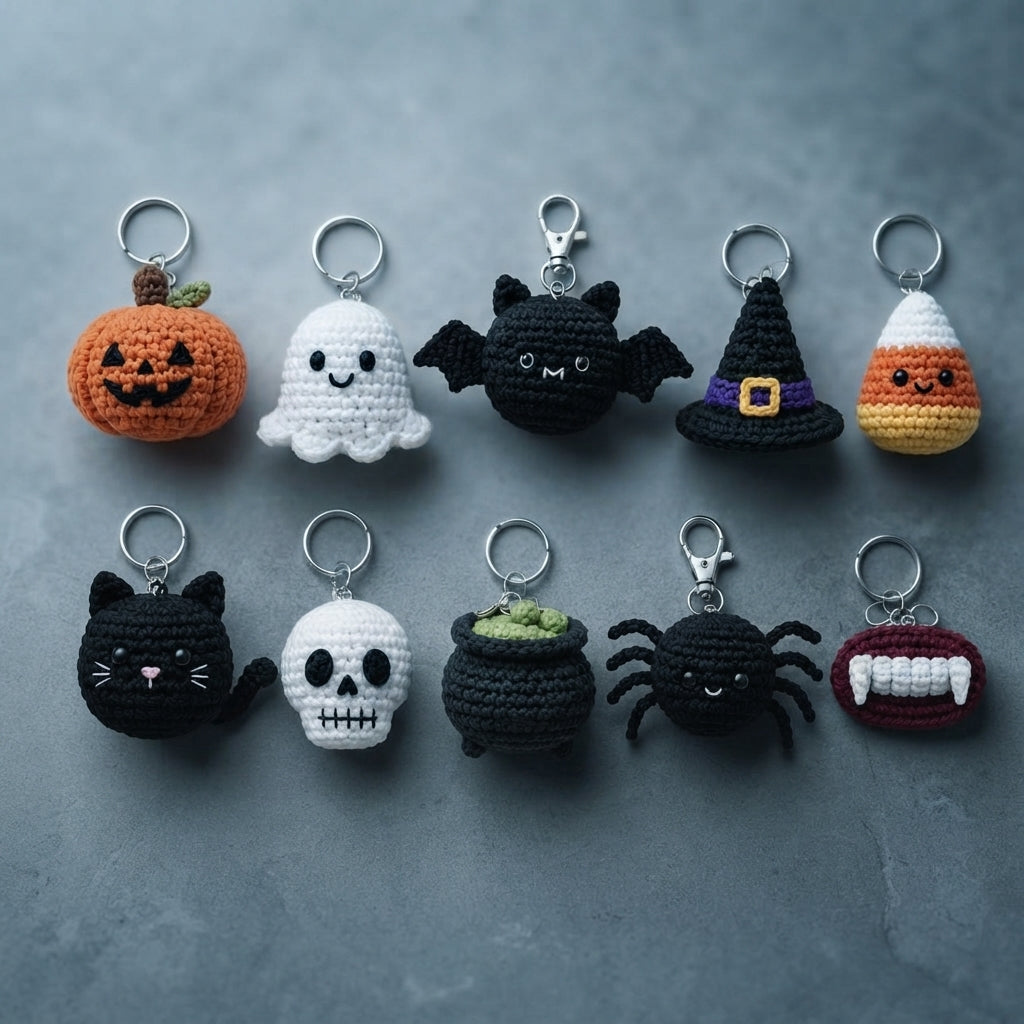 10+ Adorable Keychain Patterns | Crochet PDF Set