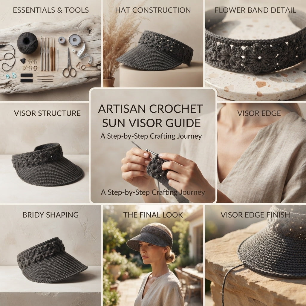 Charming Sun Visor Design | Crochet PDF Pattern — Design 2