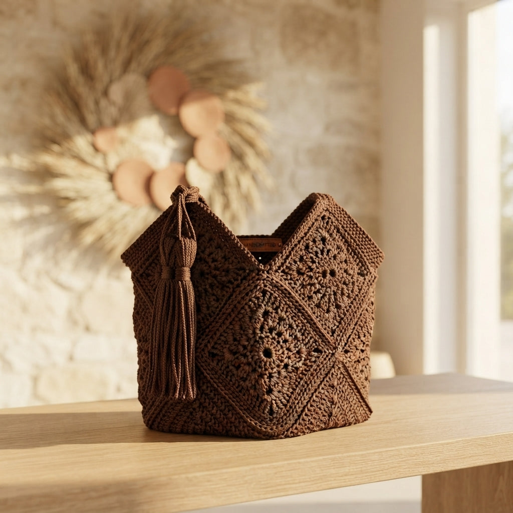 Granny Square Granny Square Market Bag | Crochet Pattern PDF