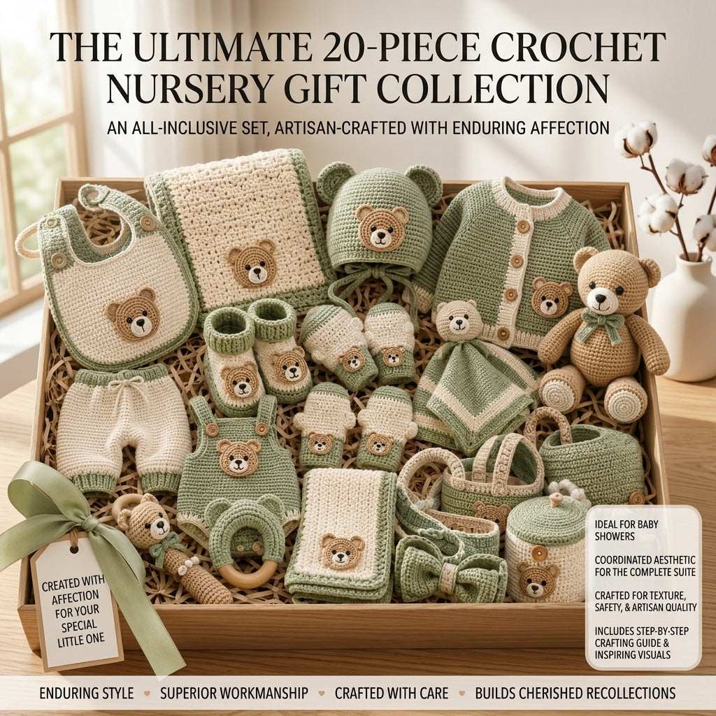 Bear Ears Baby Cardigan Bear Ears v6 | Crochet Pattern PDF