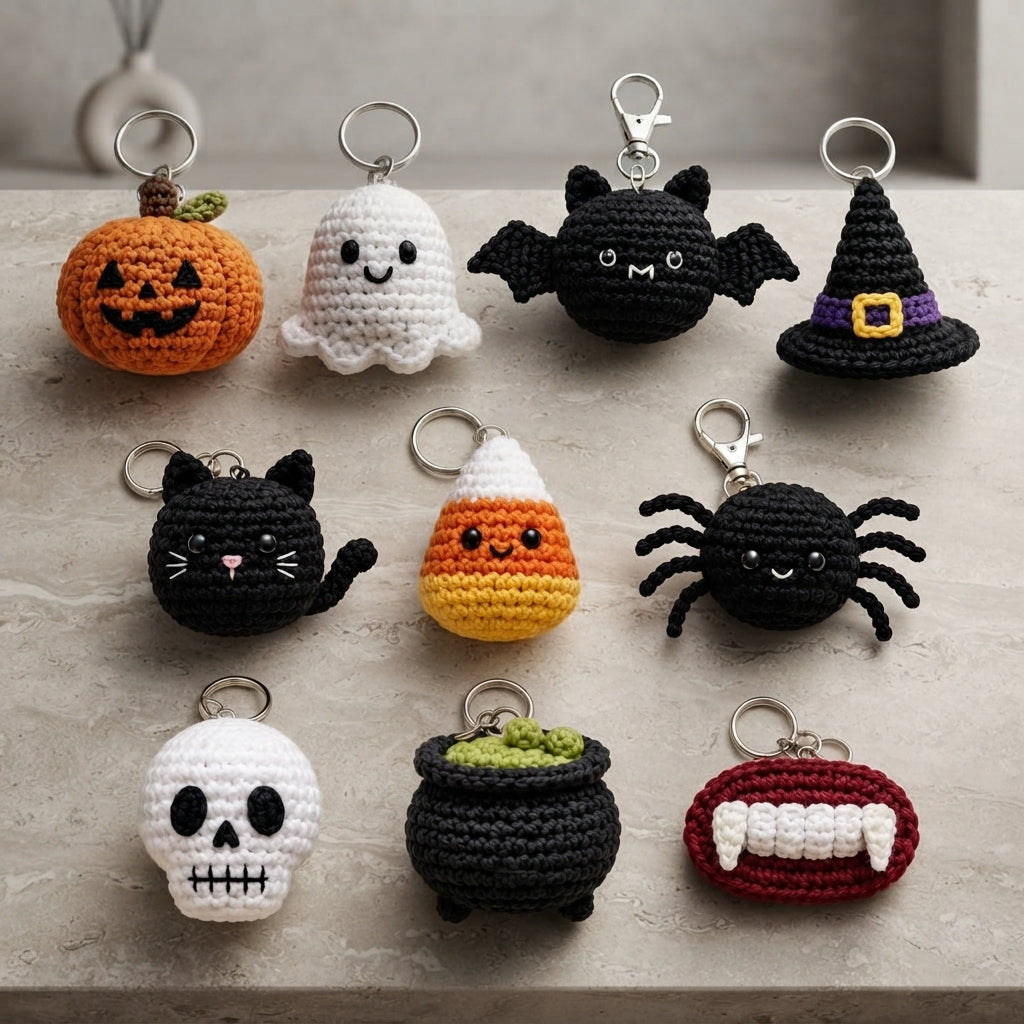 10+ Adorable Keychain Patterns | Crochet PDF Set