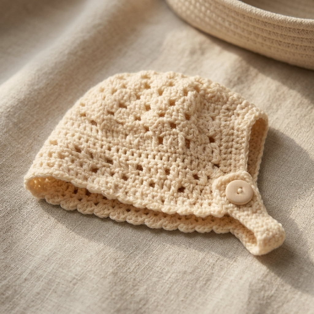 Cardigan Bonnet Booties Baby Cardigan | Crochet Pattern PDF