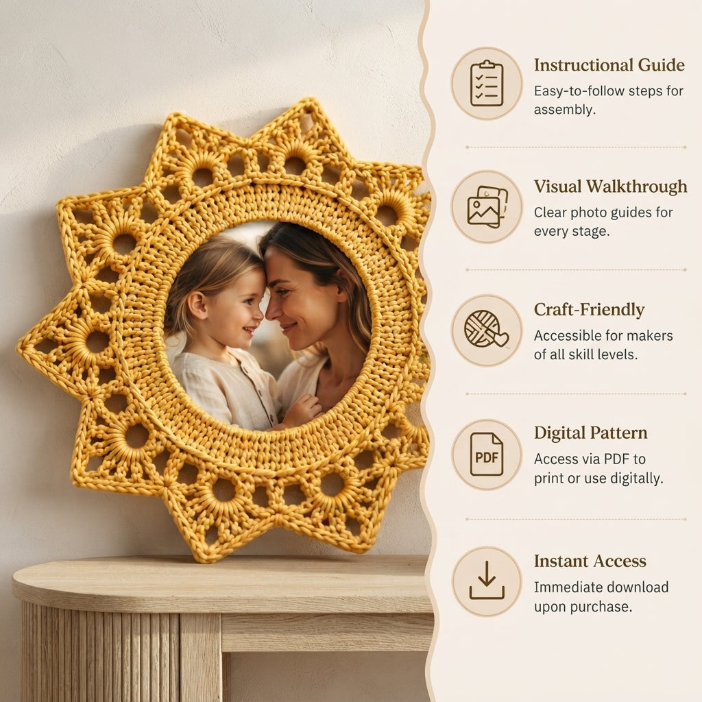 Stylish Sun Visor | Handmade Crochet PDF — Design 6