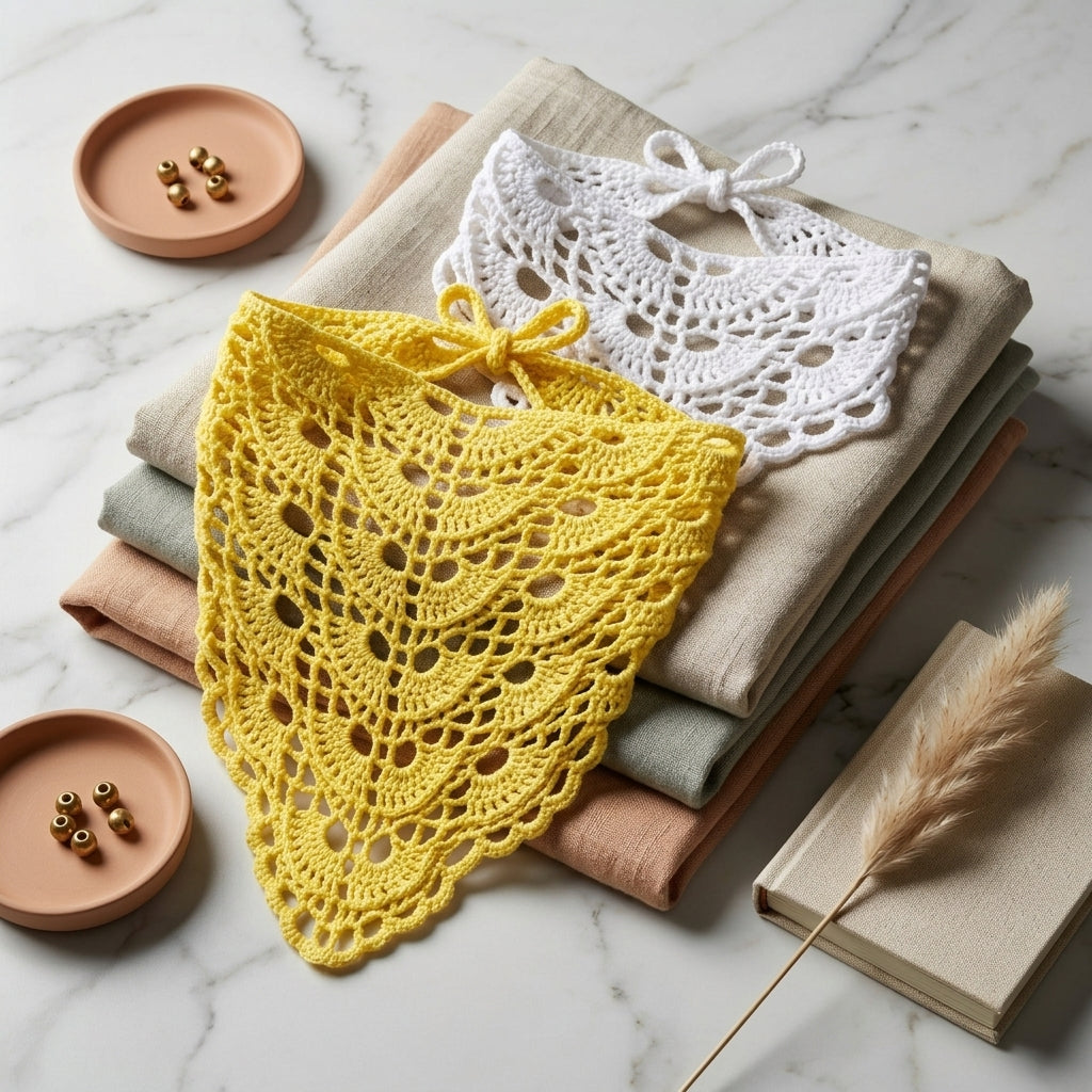 Boho Lace Hair Scarf | Beginner Crochet Pattern PDF