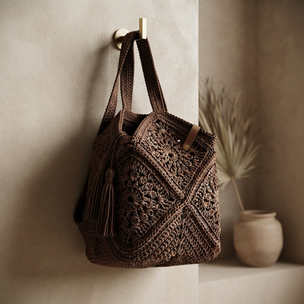 Granny Square Granny Square Market Bag | Crochet Pattern PDF