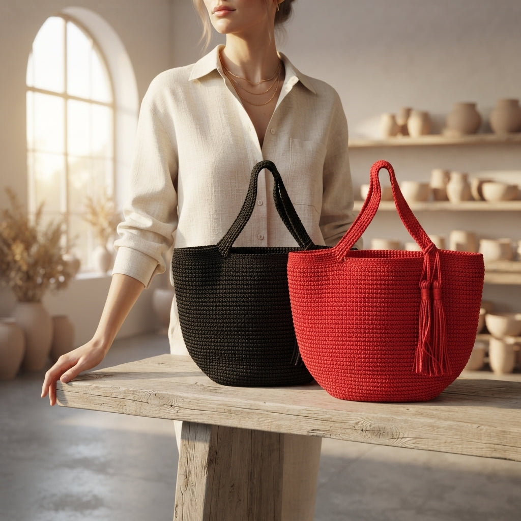 Beach Bag Large Tote | Crochet Pattern PDF