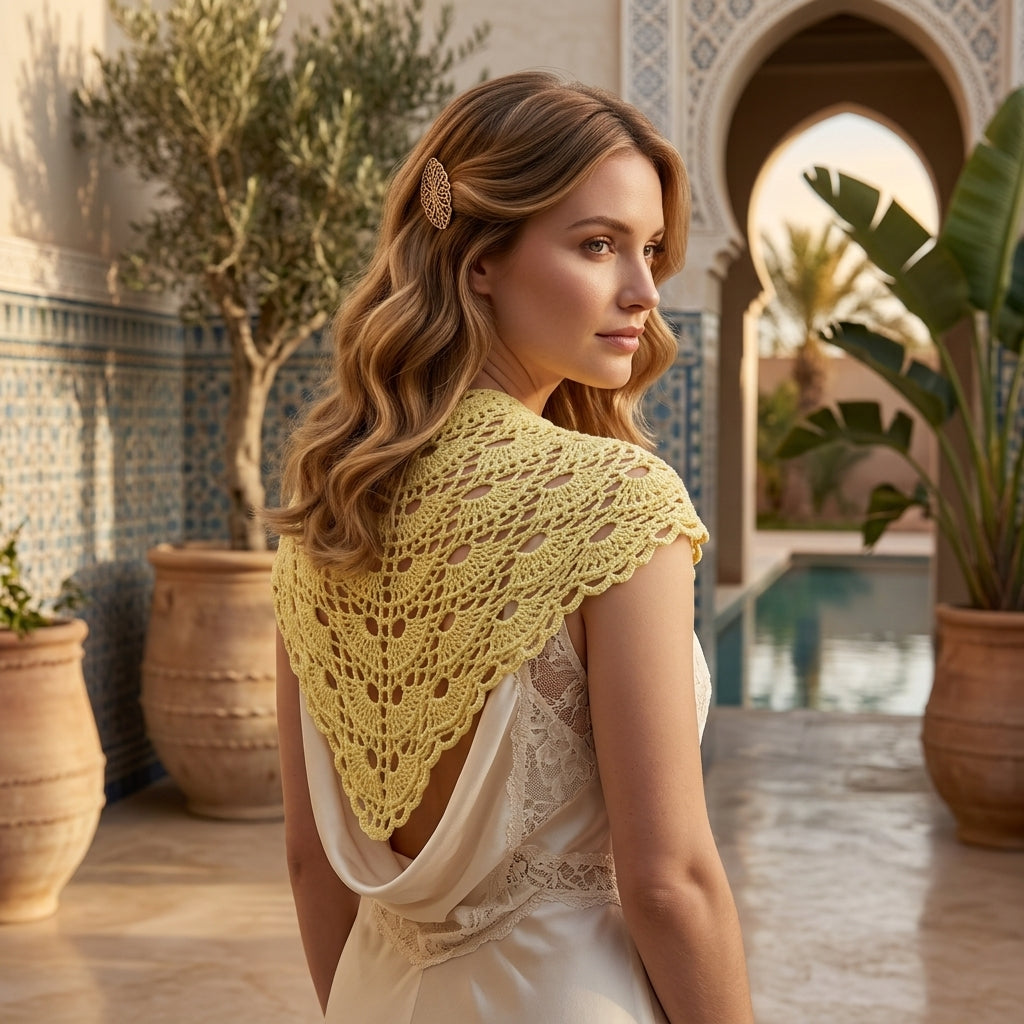 Boho Lace Hair Scarf | Beginner Crochet Pattern PDF