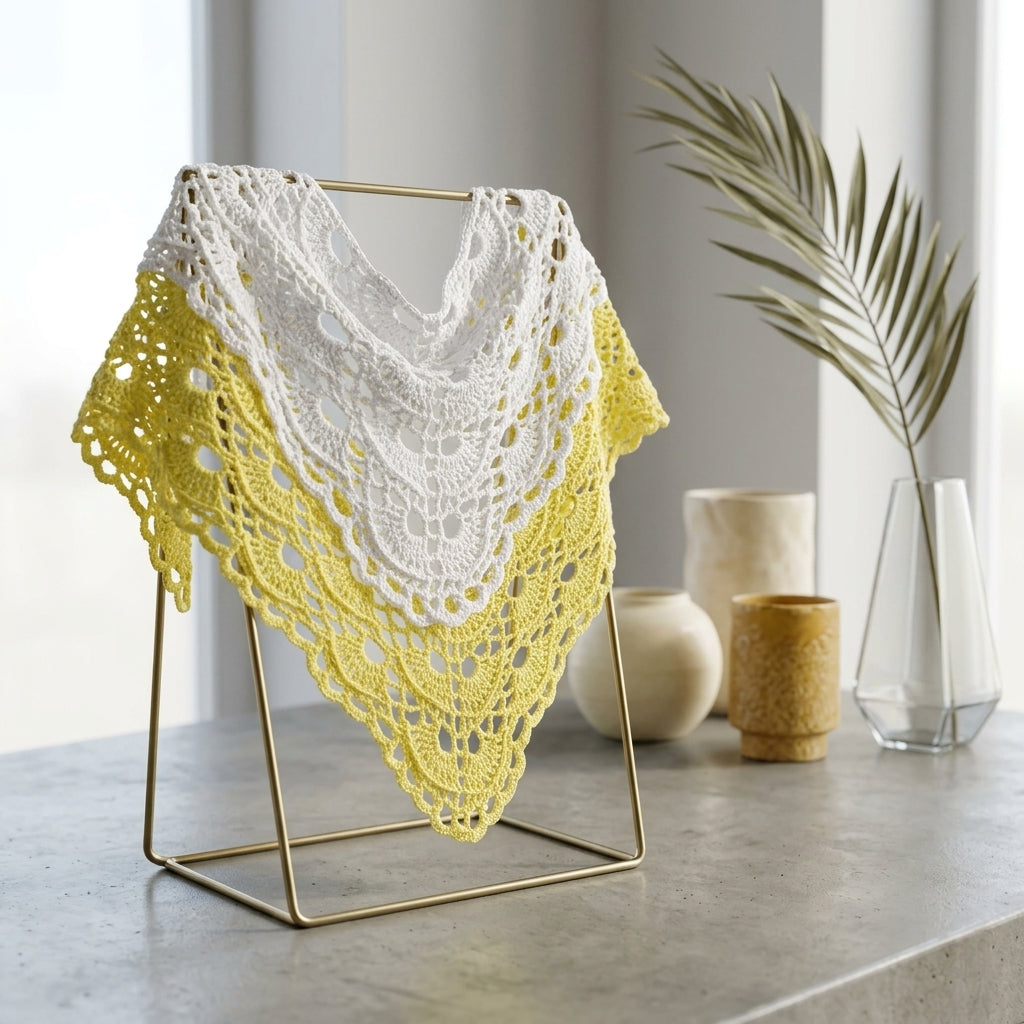 Boho Lace Hair Scarf | Beginner Crochet Pattern PDF