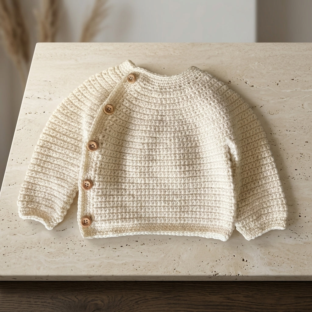 -Cardigan-Top Newborn-6 Years Baby Cardigan | Crochet Pattern PDF