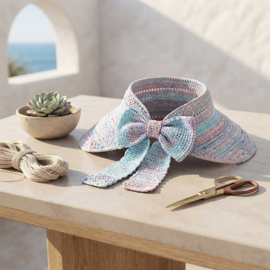 Chic Sun Visor | PDF Crochet Guide — Design 8
