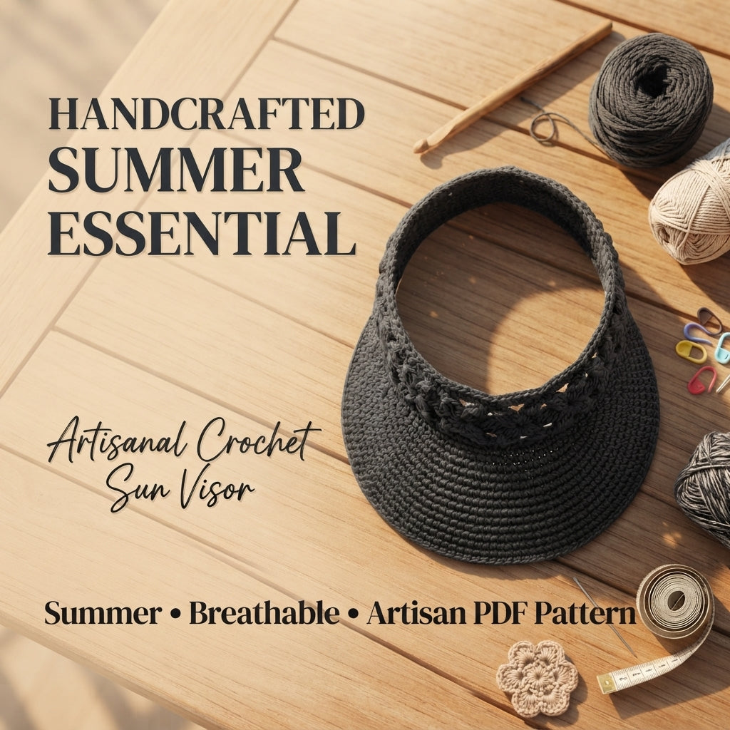 Charming Sun Visor Design | Crochet PDF Pattern — Design 2