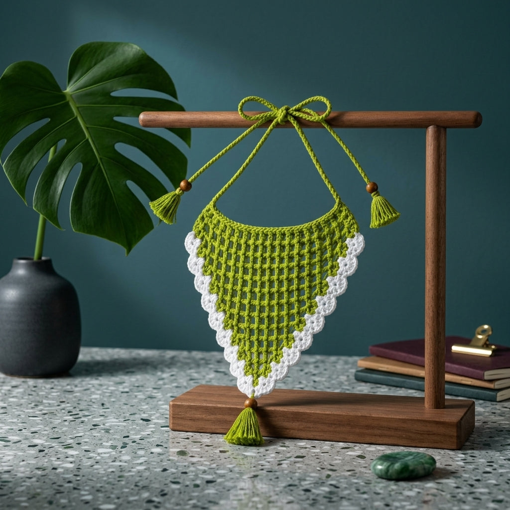Olive Green Crochet Headscarf | Beginner Pattern PDF