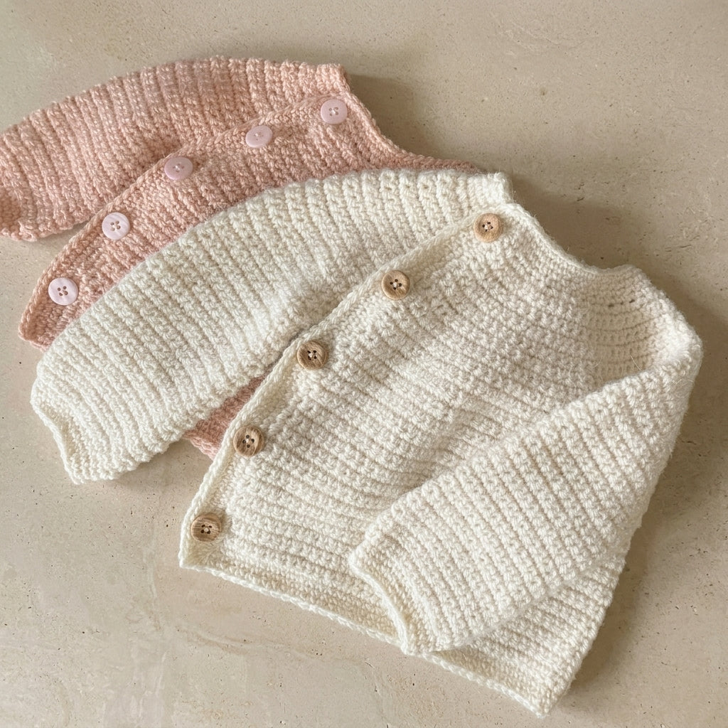 -Cardigan-Top Newborn-6 Years Baby Cardigan | Crochet Pattern PDF