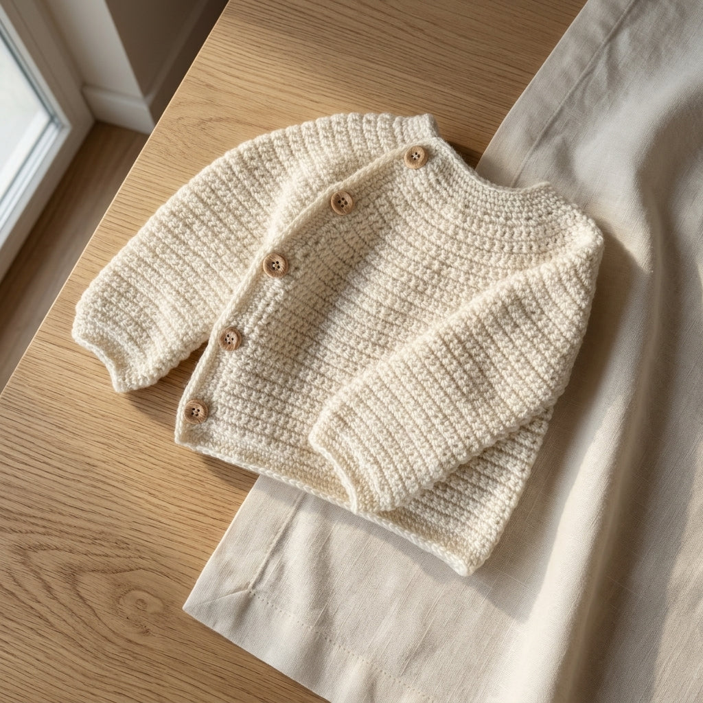 -Cardigan-Top Newborn-6 Years Baby Cardigan | Crochet Pattern PDF
