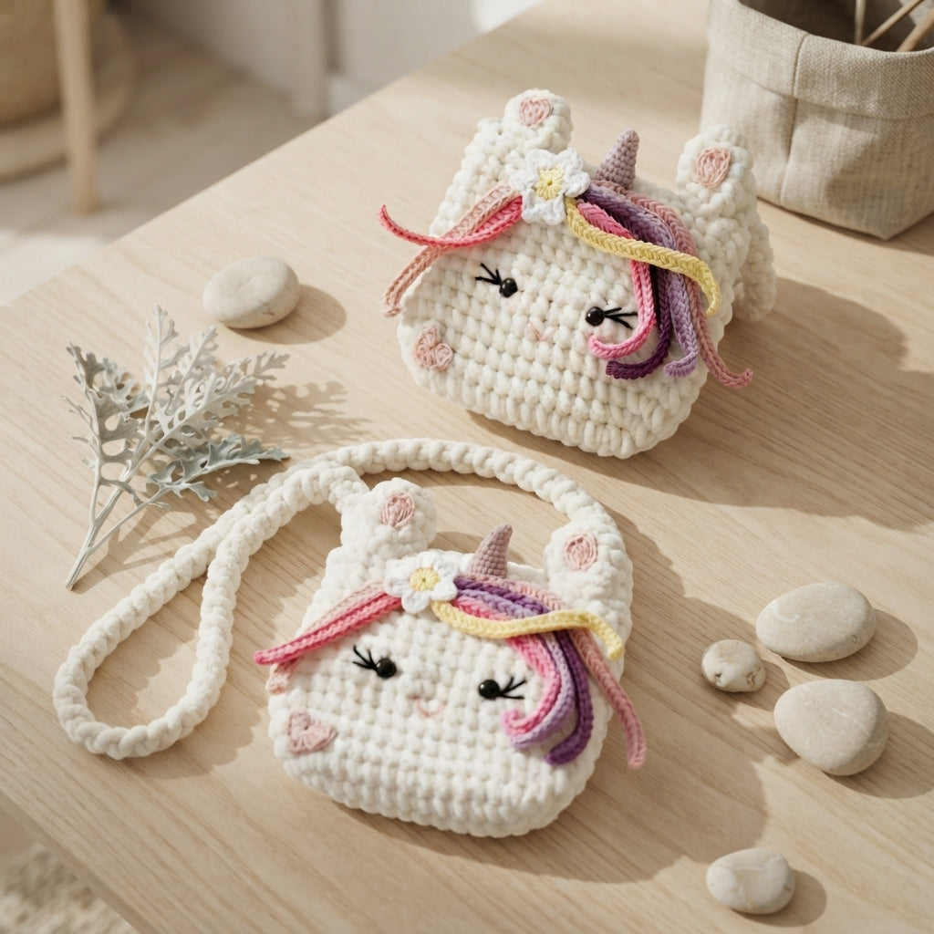 Unicorn Diy Bag | Crochet Pattern PDF