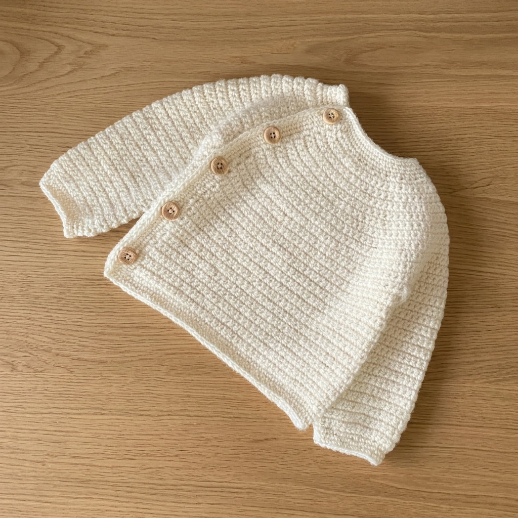-Cardigan-Top Newborn-6 Years Baby Cardigan | Crochet Pattern PDF