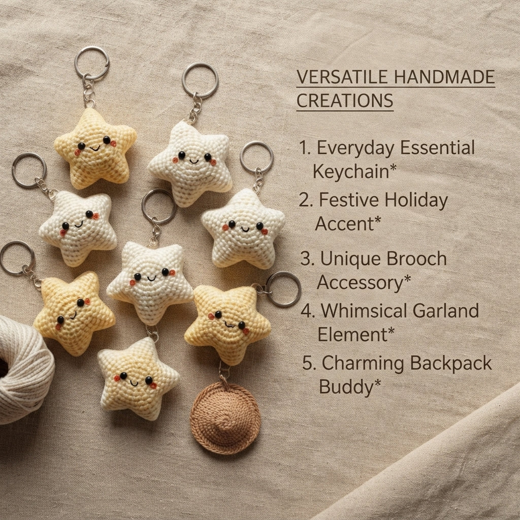 Unique Keychain Charm | Crochet Keychain Pattern — Design 2