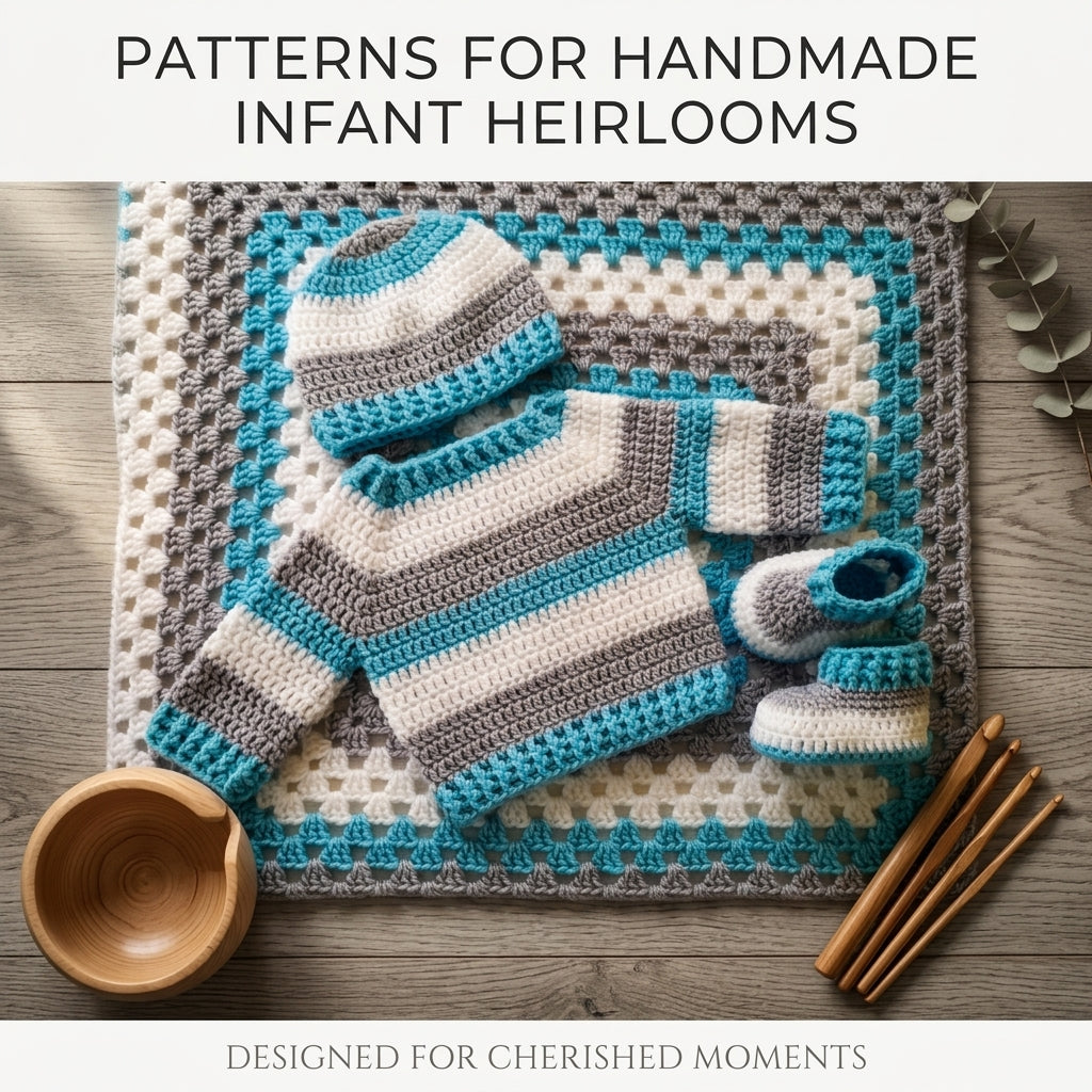 Blanket Sweater Hat Baby Sweater | Crochet Pattern PDF