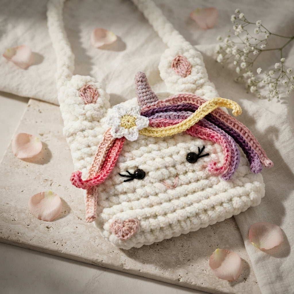 Unicorn Diy Bag | Crochet Pattern PDF