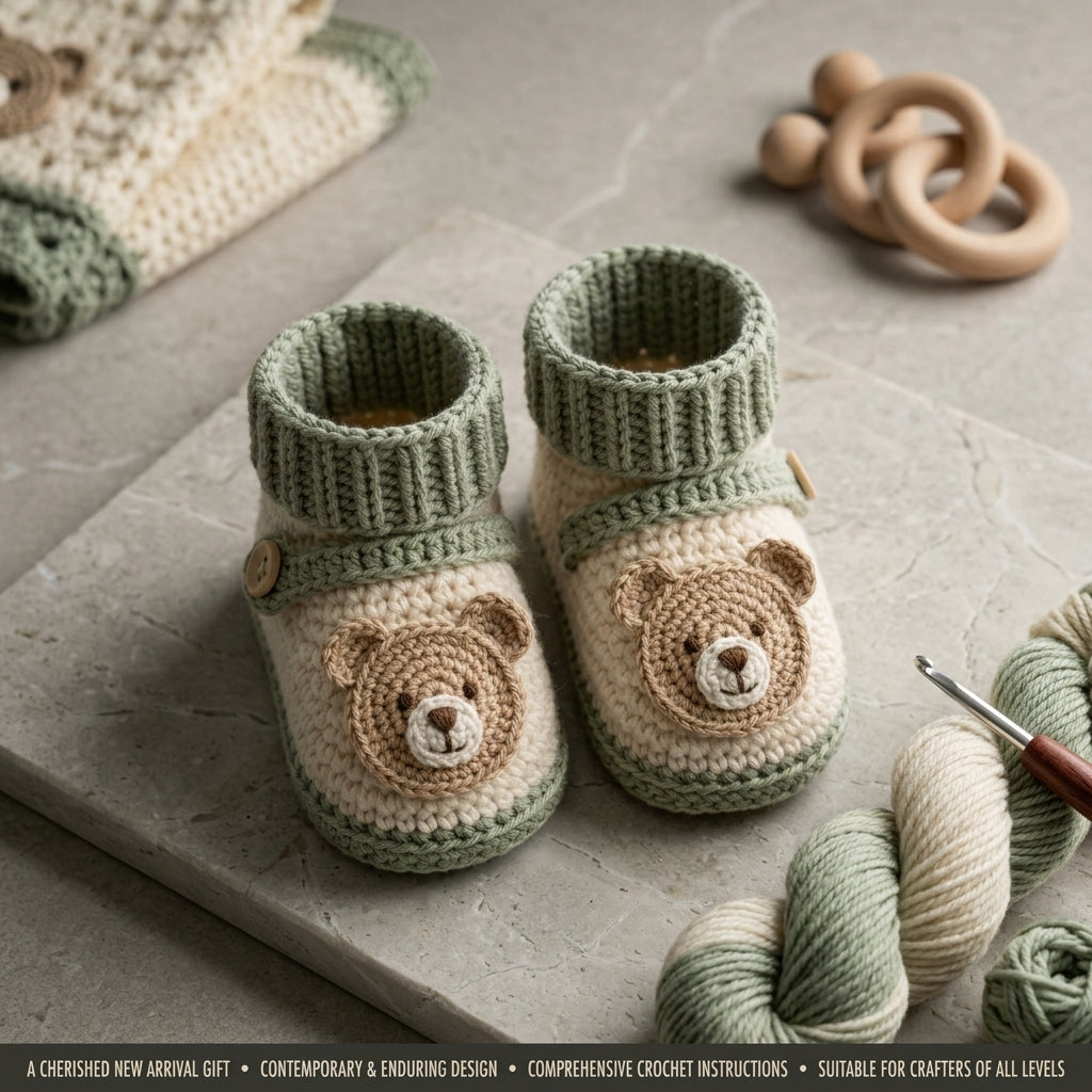 Bear Ears Baby Cardigan Bear Ears v6 | Crochet Pattern PDF