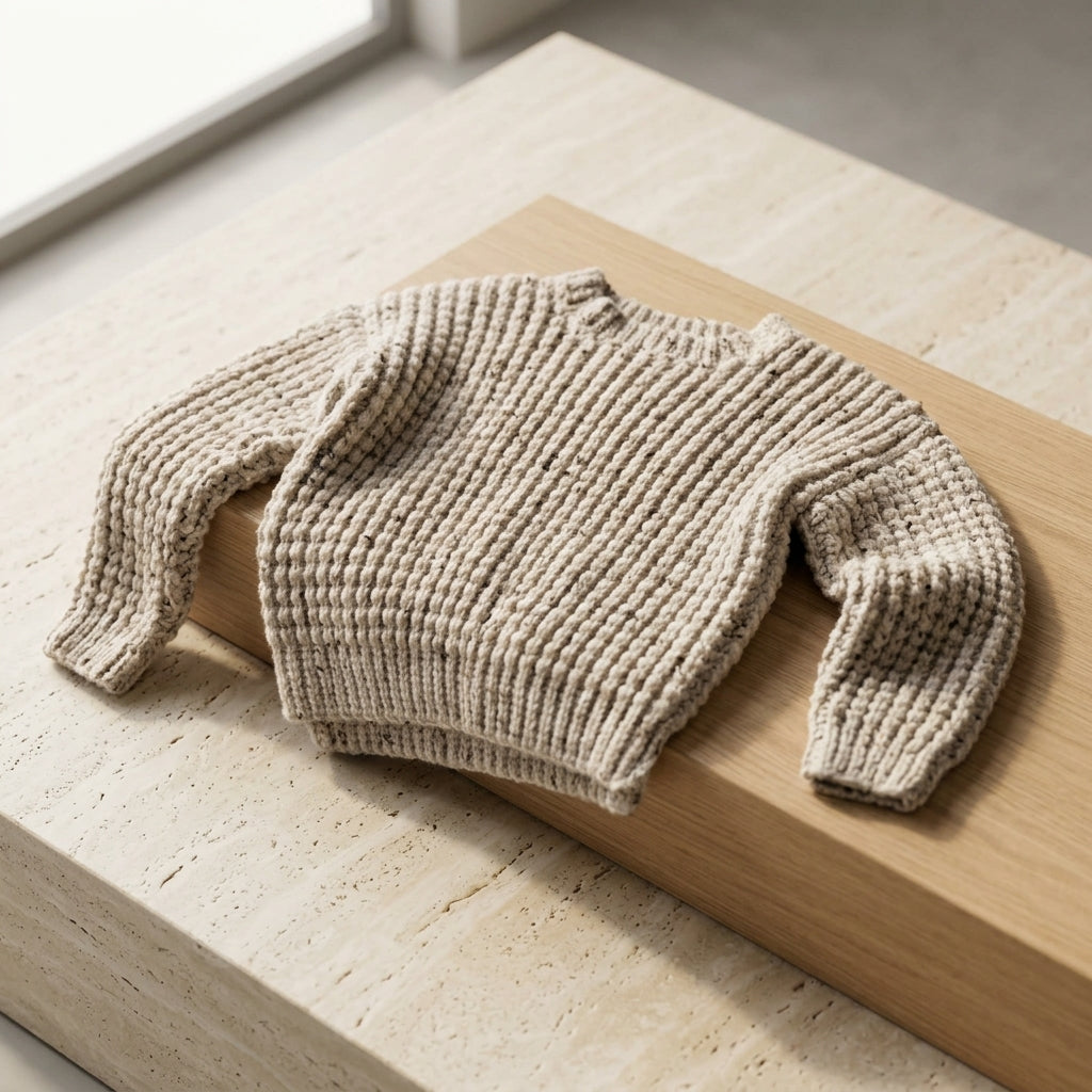 Ribbed Baby Sweater | Crochet Pattern PDF