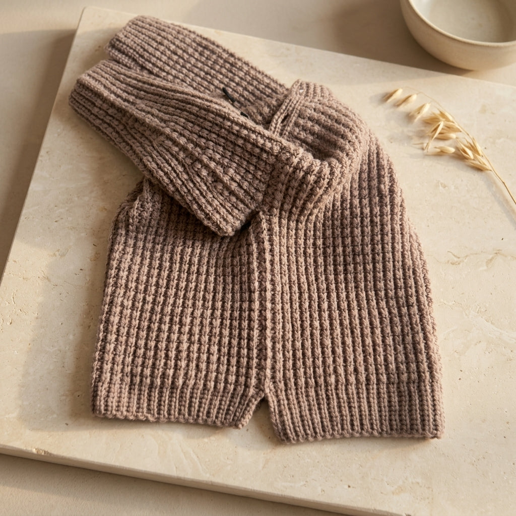 Ribbed Baby Sweater | Crochet Pattern PDF