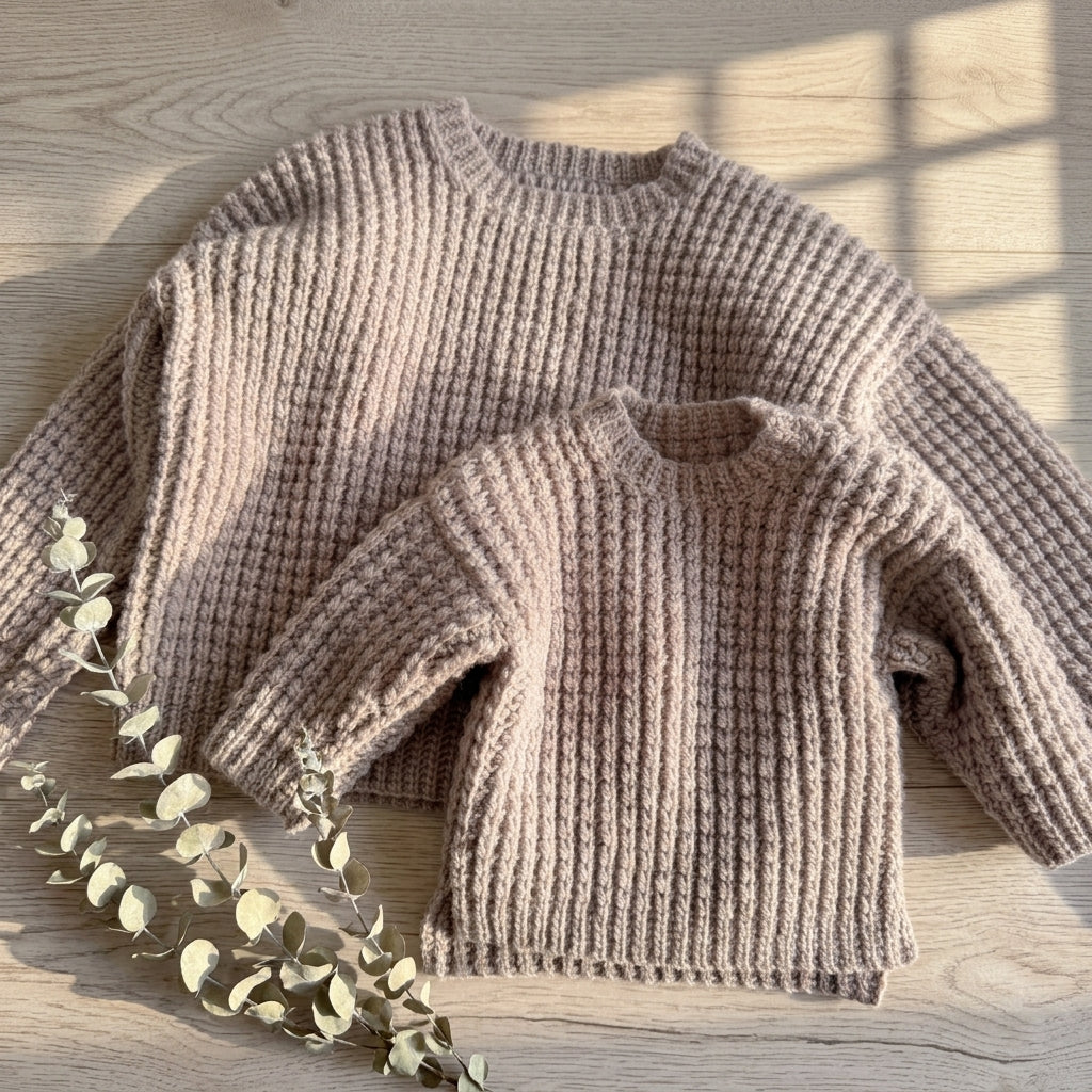 Ribbed Baby Sweater | Crochet Pattern PDF