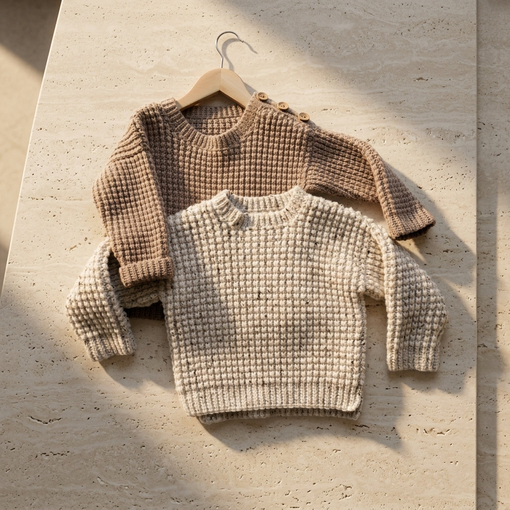 Ribbed Baby Sweater | Crochet Pattern PDF