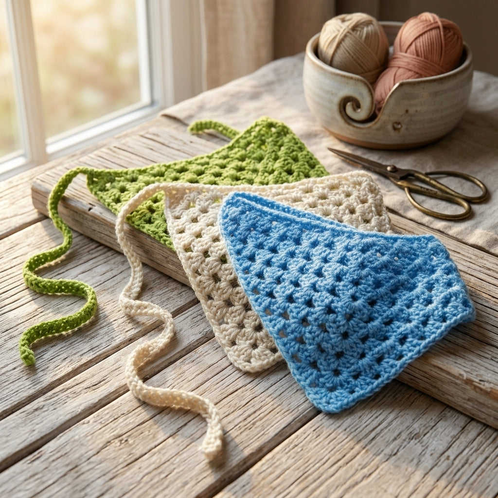 Easy Crochet Hair Kerchief | Beginner Pattern PDF