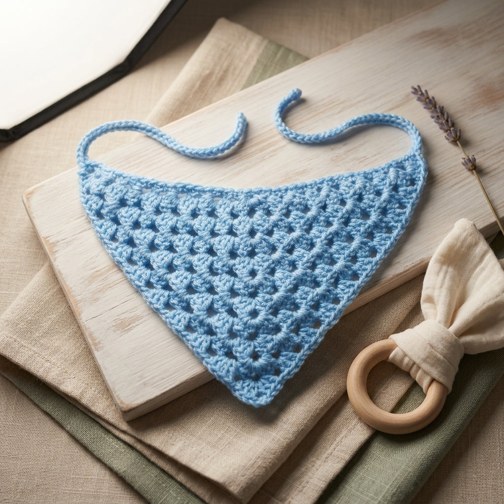 Easy Crochet Hair Kerchief | Beginner Pattern PDF