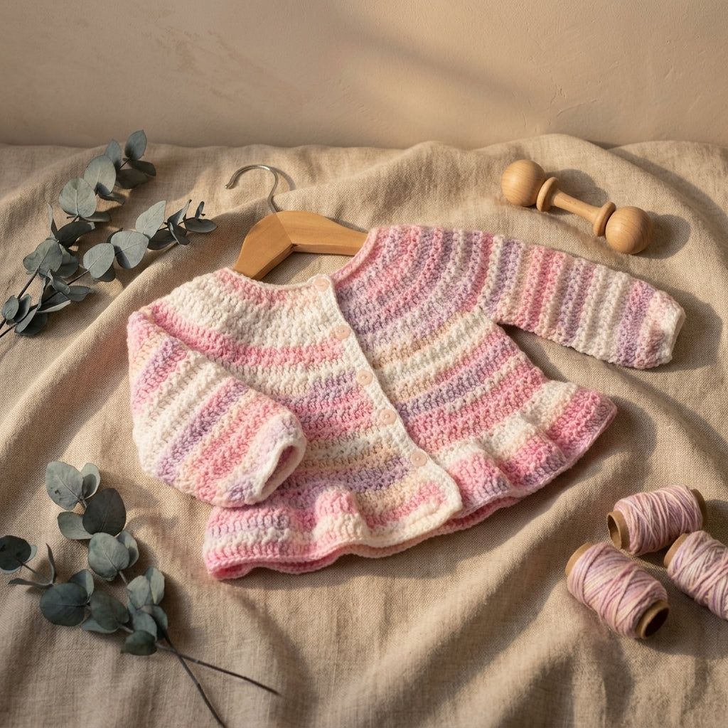 Harmony Cardigan Sizes Baby Cardigan | Crochet Pattern PDF