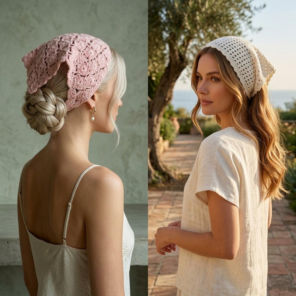 5-in-1 Boho Head Scarf Bundle | Crochet Pattern PDF