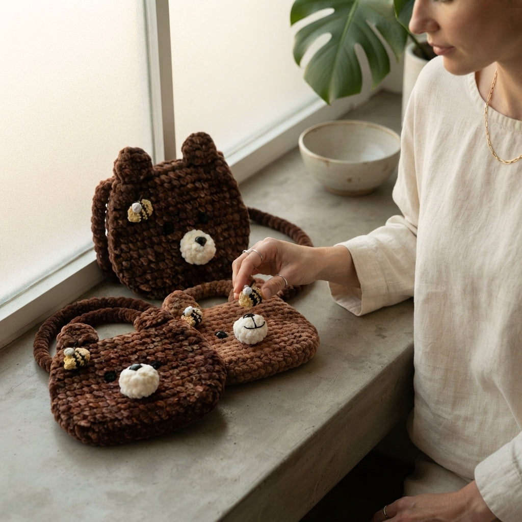 Bear Kids Bag | Crochet Pattern PDF