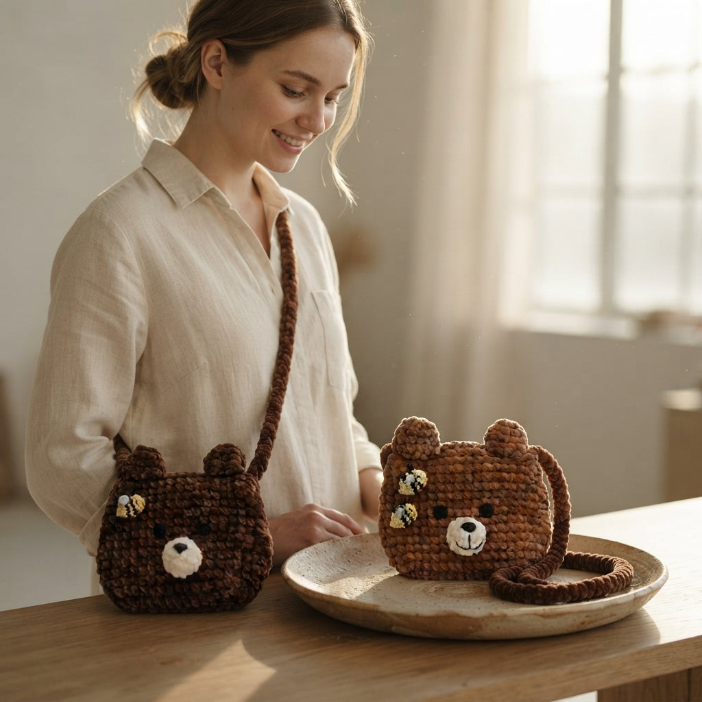 Bear Kids Bag | Crochet Pattern PDF