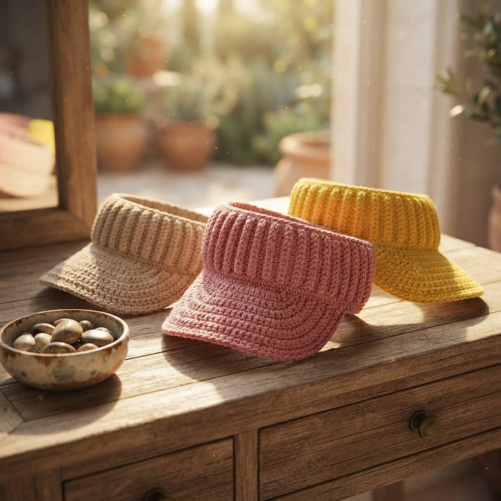 Trendy Sun Visor | Crochet Visor Pattern — Design 9