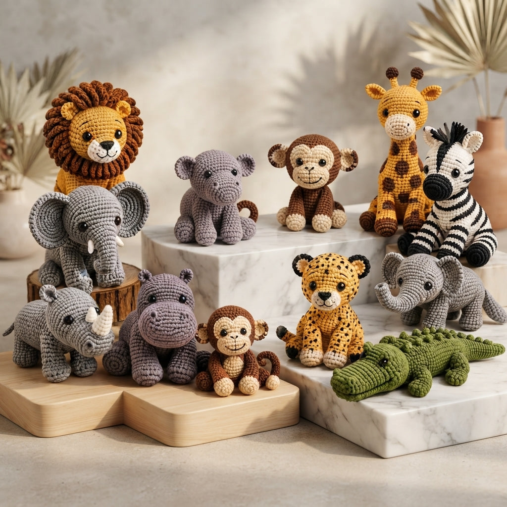Ultimate Crochet Animal Bundle | 15+ PDF Patterns